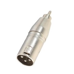 Adaptador Canon Macho a RCA Macho ( Metalico )