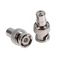 Adaptador BNC Macho a RCA Hembra ( Metalica ) - comprar online