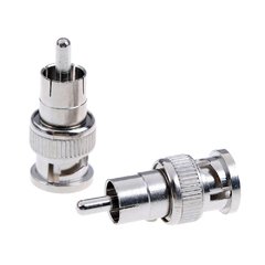 Adaptador BNC Macho a RCA Macho ( Metalica ) - tienda online