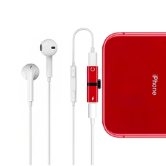Adaptador iPhone Lightning Doble ( Auriculares y Carga ) - comprar online