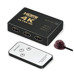 Switch HDMI 3 Entradas 4K ( Con Control Remoto ) en internet