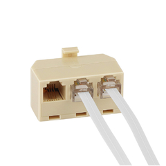 Adaptador RJ11 Hembra a 3 Jack RJ11 Telefono en internet