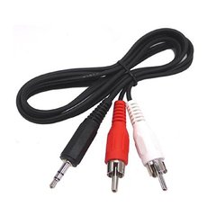 Cable 2 RCA a 1 Plug 3.5 St 1.5 Mts