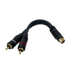 Cable 2 RCA Macho a 1 RCA Hembra ( Salida Potencia Auto ) - comprar online