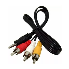 Cable AV 1 Plug 3,5 4c a 3 RCA para Cámara Digital / XBox 360 - comprar online