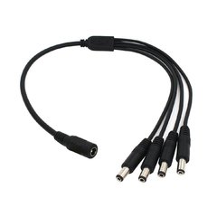 Cable DC 1 Hembra a 4 Machos Alimentación