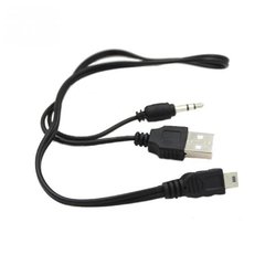 Cable USB para Parlante Portátil USB V8 + Plug 3.5 St - Arte Digital