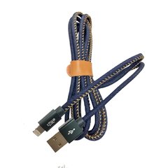Cable USB Iphone 5 - 6 - 7 ( Jeans ) Geeker