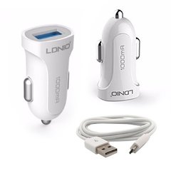 Cargador 12v V8 1A 2USB LDNIO DL-C17 - comprar online