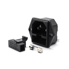 Conector Macho PC con Portafusible - Arte Digital