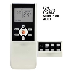 Control Remoto Aire BGH - Longvie - Alaska - Whirlpool - Midea AR-805 - comprar online