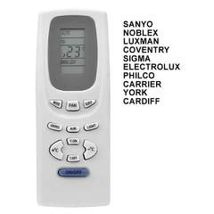 Control Remoto Aire Sanyo - Noblex - Coventry - Electrolux - Phlco - Carrier AR-808 - comprar online