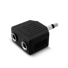 Adaptadora Plug 3.5 Mono a 2 Jack 3.5 Mono