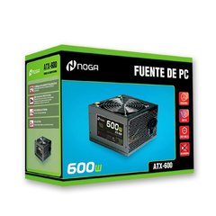 Fuente PC Noga 600 Watts ( Reales )