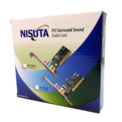Placa Sonido PCI Audio 4.1 Nisuta NSPCIAU4