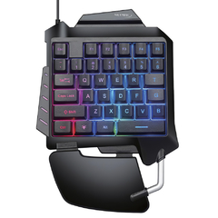 Teclado Gaming Una Mano Netmak NM-Tactical RGB