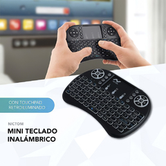 Teclado Mini Smart TV Retroiluminado Nictom - tienda online