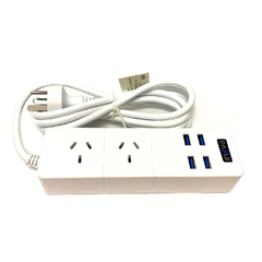 Imagen de Zapatilla con 2 Tomas + 4 USB Inova TM03