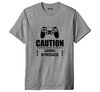 Camiseta Gamer Cuidado Jogo Em Andamento Playstation