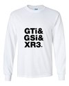 Camiseta Manga Comprida - Carros Clássicos Gti Gsi Xr3