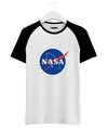 Camiseta Raglan Nasa Geek Tecnologia Astronomia Astronauta