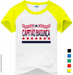 Camiseta Raglan Infantil Capitão Bagunça