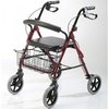 Andador plegable con asiento, canasto y frenos