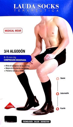 Medias Lauda Socks (corta) 8-15 mmHg Algodón Hombre