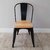 Silla Tolix Asiento Madera - comprar online