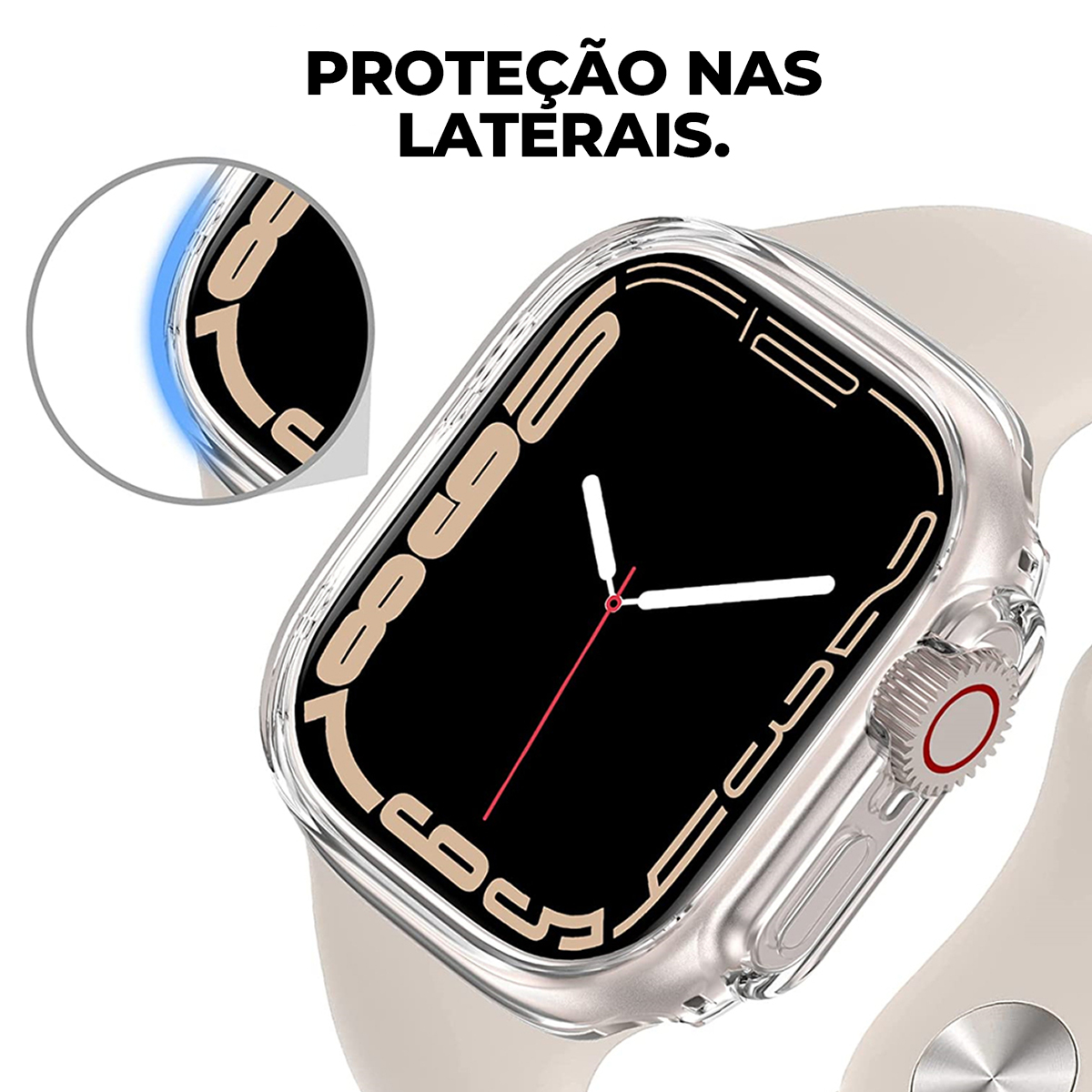 Capinha Case Relógio Apple Watch 38mm a 44mm Capa Bumper Flexível