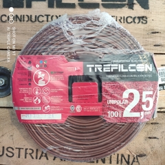 Cable Unipolar Marrón 2.5mm2 - TREFILCOM NORMA IRAM 247-3 BUREAU VERITAS