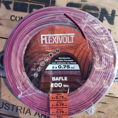 Cable Paralelo Bicolor Rojo-Negro 2x0.75mm2 - FLEXIVOLT