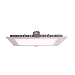 Luminaria de Embutir a LED 24w Cuadrado Plateado Luz Calida - INTERELEC