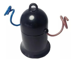 Porta Lampara Negro Con Chicote Cableado