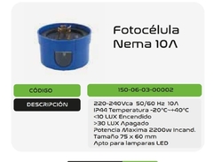 Fotocélula 10amp + base