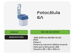 Fotocélula 6Amp