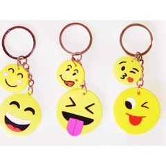 Chaveiro emoji whatsapp kit com 24 peças