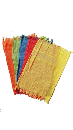 Toalha social toalhinha de mão com 10 pçs cores sortidas