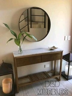Mesa De Arrime Dressoire De Petiribi Con Tapa De Carrara