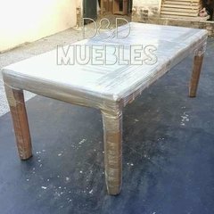 Mesa De Comedor Paraiso 2 X 0,90 X 0,75 + Banco D&d Muebles. - D&D Muebles