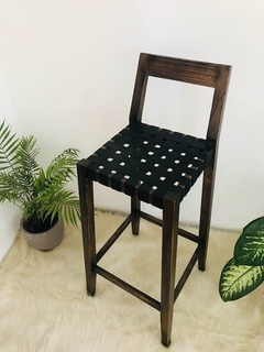 Taburete de paraiso con tinte asiento de cuero en internet