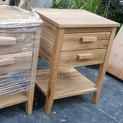 Mesa de luz de petiribi de doble cajon - comprar online