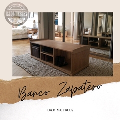 Banco zapatero en petiribi 140 x 060 x 45