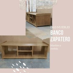 Banco zapatero en petiribi 140 x 060 x 45 - D&D Muebles