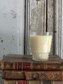 Vela Vintage vaso Cristal antiguo tallado  en internet