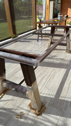 Mesa Comedor Base Industrial