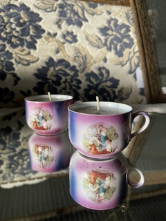 Vela de Soja Vintage Taza Antigua