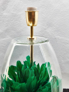 Lampara Plumas Verdes - comprar online