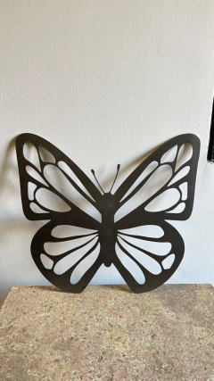Mariposa chapa calada oxido - Vanessa Sivulosky