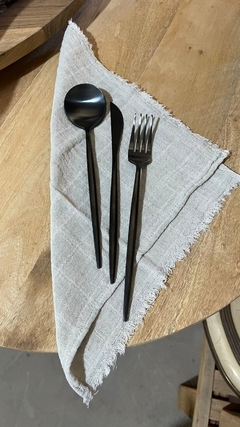 Cubiertos Negro Matte x 3U